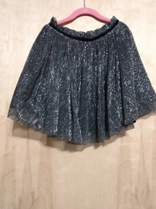 Gymboree silver shimmer pleated girls' skirt, size L 10/12 - Picture 1 of 3