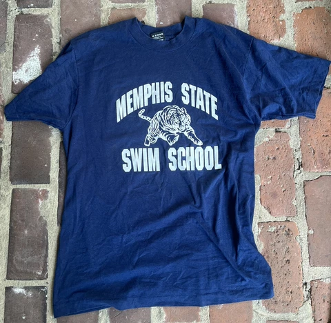 Vintage 1980’s Memphis State Swim School - University - Size Large - VTG Cover