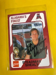 RS9320 1989 Alabama Coke 580 #124 Steadman Shealy HAND SIGNED AUTOGRAPH - Picture 1 of 1