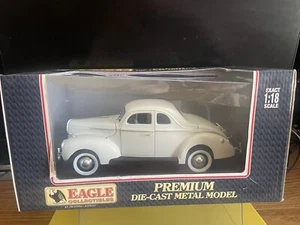 1940 FORD 2-DR. COUPE 1/18 EAGLE COLLECTIBLES BY UNIVERSAL HOBBIES NIB RARE HTF - Picture 1 of 11