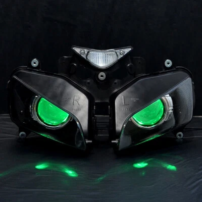 Headlight LED Light fit for Honda CBR1000RR 1000 RR 2004-2007 Green Demon Eyes Foto 1 de 4