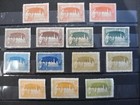 TRÈS JOLIE SÉRIE TIMBRES EXPOSITION 1897 BRUXELLES -14 TIMBRES DIFFÉRENTS ! 