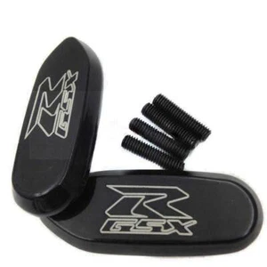 Black Mirror Base Plates Block Off For 2005-2008 2006 2007 Suzuki GSXR1000 K5 K7 - Picture 1 of 3