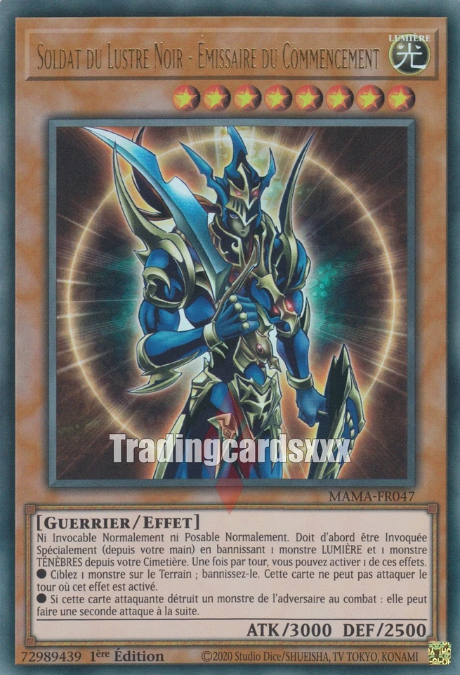 Yu-Gi-Oh! Soldat du Lustre Noir - Émissaire du Commencement : UR MAMA-FR047 - Photo 1/1
