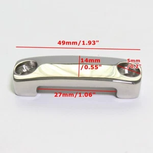 4 Pcs 316 Stainless Steel Boat Deck Fitting Rope Tie Down Eye Strap Loop 49mm - Picture 1 of 9