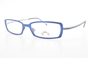 Eye'Dc Glasses Frame Mod V296 008 B 46-22 144 Blue Steel Rimless Art Vintage - Picture 1 of 13