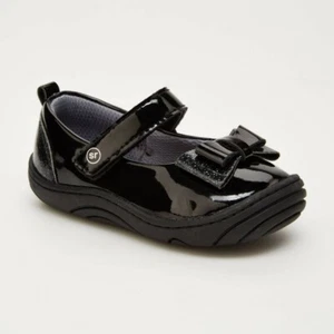Baby Girls' Surprize by Stride Rite Ellen Mary Jane Sneakers - Black, Size 3, NW - Picture 1 of 6