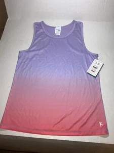 Girls athletic TANK TOP XL size by DANSKIN NOW multi color FITTED Moisture Wicki - Picture 1 of 7