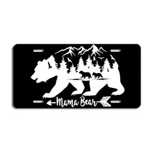 Mama Bear Mountain License Plate - Nature Lovers Car Tag - Picture 1 of 1