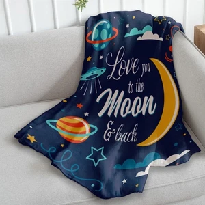 Love You to The Moon & Back Super Soft Wohndecke - 50x60 Wohndecke Fo... - Bild 1 von 9