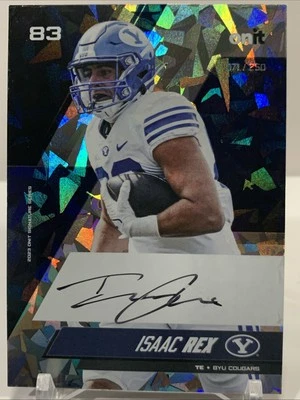 2023 Onit Athlete BYU Cougars - On Card AUTO - Isaac Rex 171/250 - Image 1 of 2