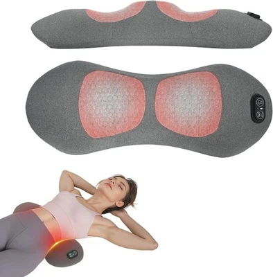 3 In 1 Electric Lumbar Support Pillow Smooth Spine Triple Fusion Back Massager - Image 1 of 4
