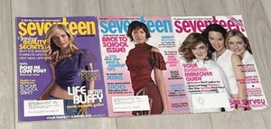 SEVENTEEN Magazine SET OF 3 From 2003 Mandy Moore Charlie’s Angels Sarah Geller - Imagen 1 de 8