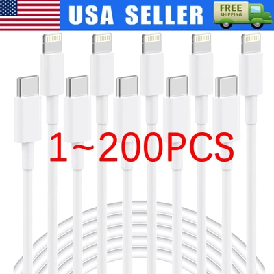 Fast Charger Cable Type USB C PD  Cord to For iPhone 14 13 12 11 Pro Max XR lot - Image 1 of 4