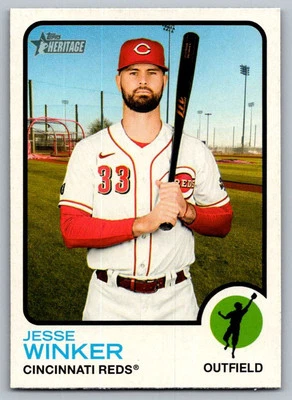 2022 Topps Heritage Jesse Winker Cincinnati Reds #315 - Image 1 of 2