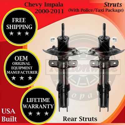 Monroe Genuine OEM Rear Struts For 2000-2011 Chevy Impala Lifetime Warranty - Image 1 of 4