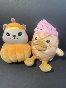 Pumpy The Pupkin Pumpkin Plüsch & Georgie Ente Eistüte Moriah Elizabeth - Bild 1 von 12