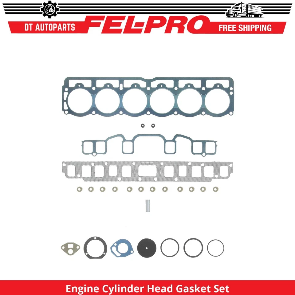 Juego de juntas de culata de motor Fel-Pro 1982 1983 para Jeep J10 1981-1985 4,2 L L6 1982 Foto 1 de 1