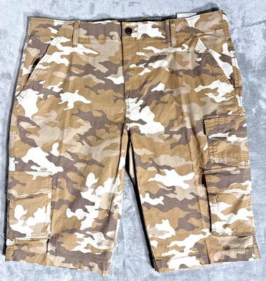 Men’s Cargo Shorts Size 40 Desert Camo Military Core 8-Pocket Utility Below Knee - Image 1 of 4