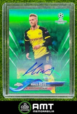 2017 Topps Chrome UEFA Champions League Marco Reus Auto Green 42/99 Dortmund - Image 1 of 3