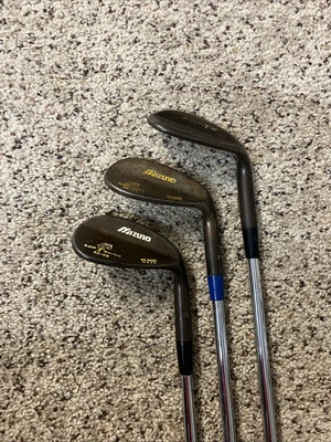 Mizuno Raw Haze Black Ox 🐂 Wedge Set 53 56 60 Gap Sand Lob Stahl RH - Bild 1 von 4