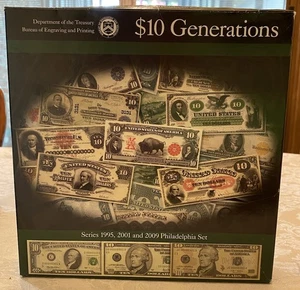 $10 Generations Set - 3 $10 notes w/LOW matching serial number 0739 US MINT BEP - Picture 1 of 7