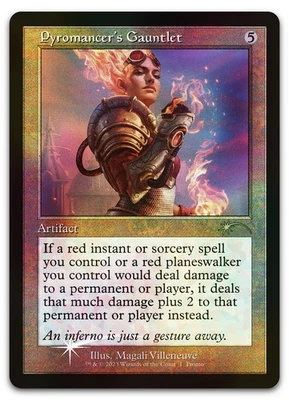 Pyromancer's Gauntlet (Retro Frame) #1 (Foil) (HP) Media Promos MEDIA Magic MTG - Image 1 of 2