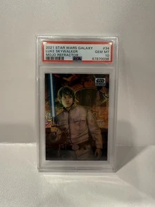 2021 STAR WARS GALAXY LUKE SKYWALKER #34 MOJO REFRACTOR /50 #3 PSA 10 - Picture 1 of 2