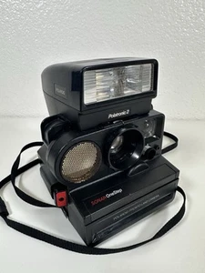 Sonar para cámara Polaroid Pronto Land One Step con estuche y flash no probado - Imagen 1 de 15