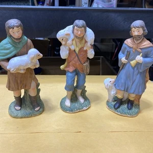 Homco 7 Inch Figures 5209 Three shepherds Nativity Figures - Picture 1 of 20