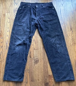 Vintage 90er Levis 565 Cordhose Herren Größe 36x34 schwarz Baggy Skater hergestellt in den USA - Bild 1 von 12