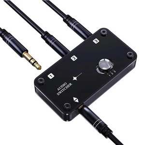 3.5mm Stereo Audio Switcher Support 1 in 3 Out or 3 in 1 Out with 3.5mm Audio... - Picture 1 of 7