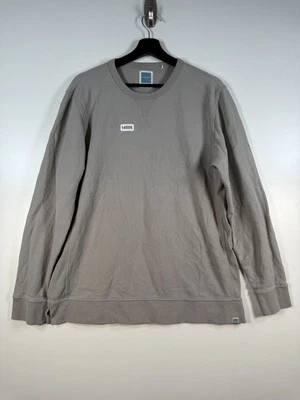 Jason Scott Mens Maddux Crewneck Pima Cotton Pullover Sweatshirt Gray Sz L 22x28 - Image 1 of 4