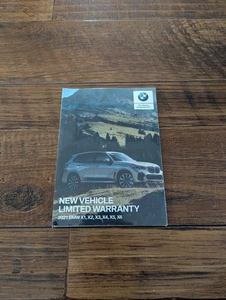 OEM NEW 2021 X1 X2 X3 X4 X5 X6 BMW Vehicle Limited Warranty Information Booklet - Picture 1 of 2