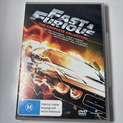 Fast & Furious: The Complete Collection (DVD, 2011) Car Racing Crime Thriller A2 - Image 1 of 4
