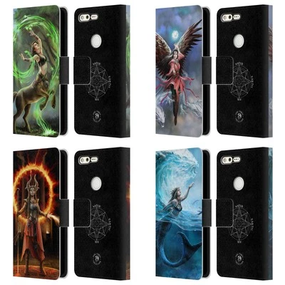 OFFICIAL ANNE STOKES FEMALE ELEMENTALS LEATHER BOOK CASE FOR GOOGLE PHONES - Image 1 of 4