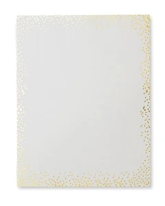 Gold Dot Border Stationery Paper, Office Supplies, 90 GSM Paper, 8.5” x 11”, ... - Picture 1 of 1