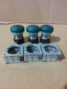 SIEMENS INDICATOR LIGHT 3SB3 501-6BA40 LOT OF 3 - Bild 1 von 2
