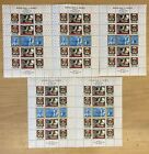 T615. 5X Guinee - Mnh - In Full Sheets - Space - Cosmonauts - Overprint