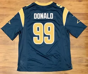 Rare 2019 Super Bowl LIII Aaron Donald Los Angeles Rams NFL Nike Jersey Size XL - Picture 1 of 18