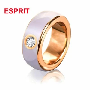 ESPRIT Damenring Edelstahl Rosegold/Flieder Fancy Ring ESRG12194N  UVP 49,90 € - Bild 1 von 2