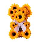 Artificial Sunflower Bear Ornament Household Party Decoration Accessory