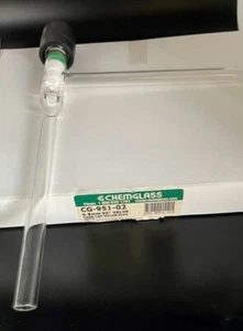 New Chemglass CG-951-02 VALVE, CHEM-VAC, CHEM-CAP, HIGH VACUUM, 90° - Picture 1 of 2