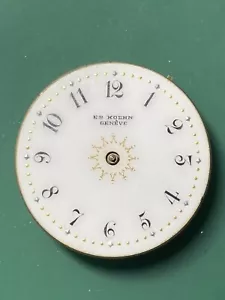 Orologio da tasca 8/0s Ed Koehn Geneve primo quadrante fantasia movimento - Foto 1 di 4