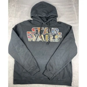Star Wars Graphic Image Hoodie Sweatshirt Sweater Black Men's Size Large - Picture 1 of 6