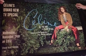 CELINE DION A Decade Of Song BIG 24X36 2 Sided PROMO Poster 1999 ADELE Pop Diva - Picture 1 of 12