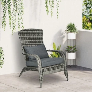 Rattan Garden Chair Comfortable Outdoor Seating Modern Design Lightweight - Picture 1 of 7
