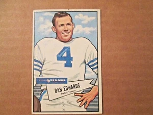 1952 Bowman Large Football #77 Dan Edwards Dallas Texans - Bild 1 von 1