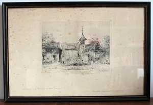 Original Eau-Forte von Marcel JACQUE Atelier Th Rousseau Barbizon 1975 - Bild 1 von 2