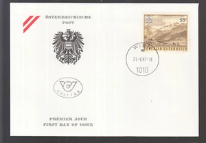 Österreich Austria Autriche FDC 1987 -  Naturschönheiten: Gauertal - Picture 1 of 1